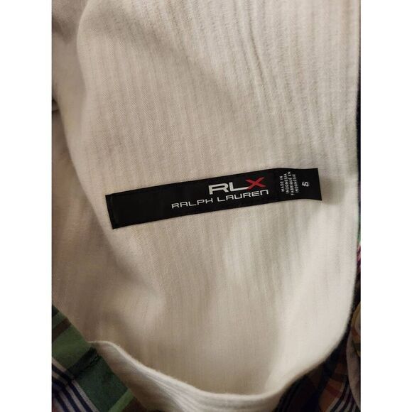 RLX Ralph Lauren PERFORMANCE Shorts Plaid Mens 40x8.5 multicolor - Picture 7 of 7